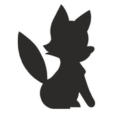 Watchful Fox Silhouette Art