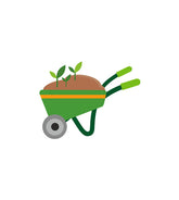 Comfortable Garden WheelBarrow Vector Art
