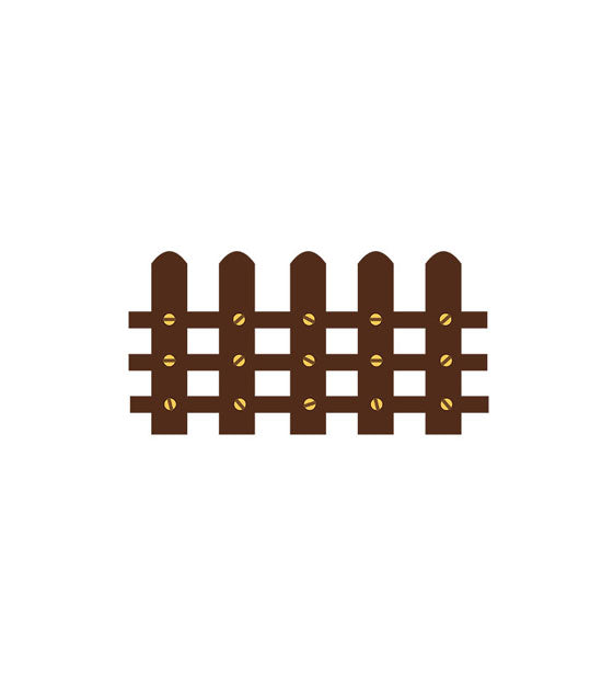 Sheltering Garden Border Fence Vector Art