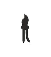 Robust Garden Hand Pruners Silhouette Art