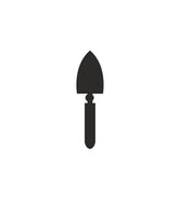 Digging Garden Trowels Silhouette Art