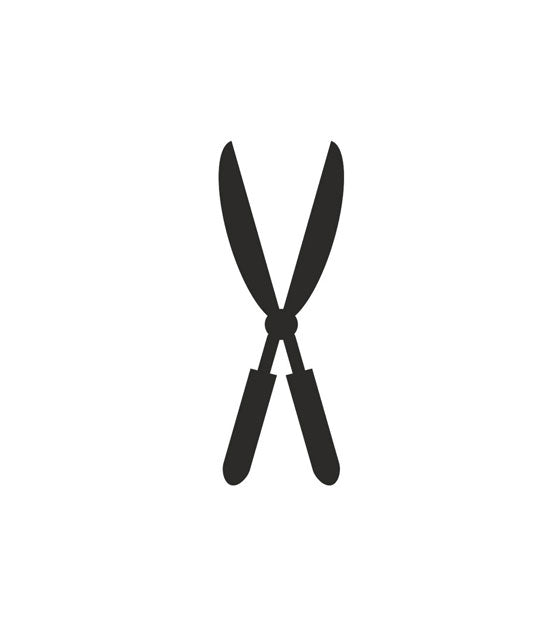 Crafty Garden Hedge Shear Silhouette Art