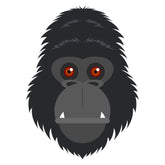 Furious Gorilla Face Vector