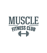 Professional Muscle Fitness Club Title Vector Art