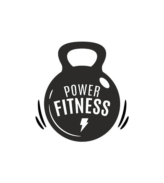 Power Fitness Kettlebell Silhouette Art