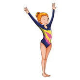 Gymnast Workout Vector Art