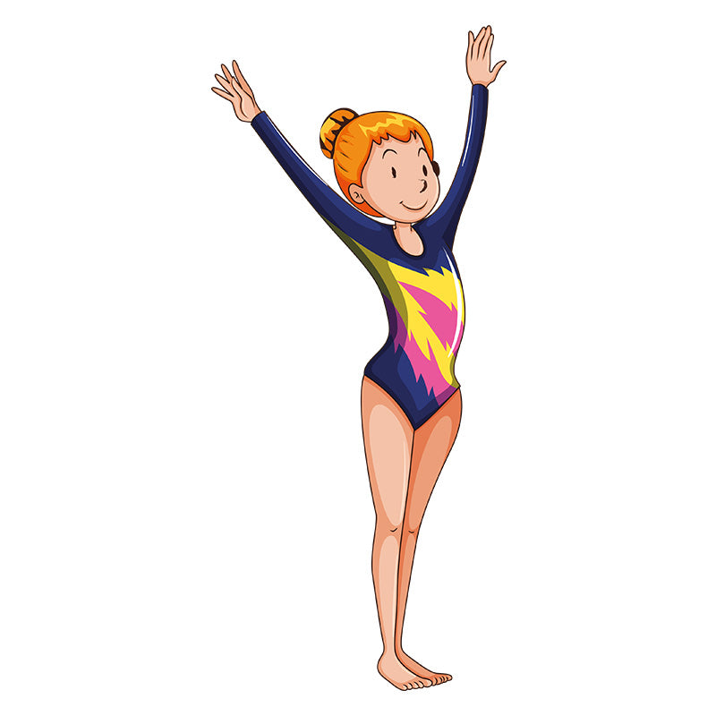 Gymnast Workout Vector Art