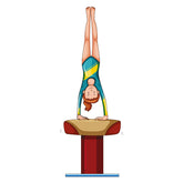 Handstand Gymnast Vector Art