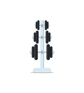 Powertec 3 Tier Gym Weight Rack Vector Art