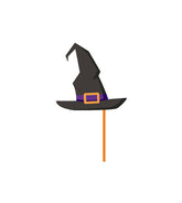 Petrifying Witch Halloween Pointing Hat Vector Art