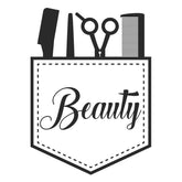 Beauty Captioned Hair Stylist's Pocket Silhouette Art