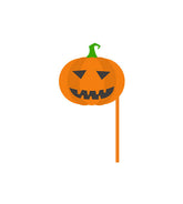 Grinning Halloween Pumpkin Mask Vector Art
