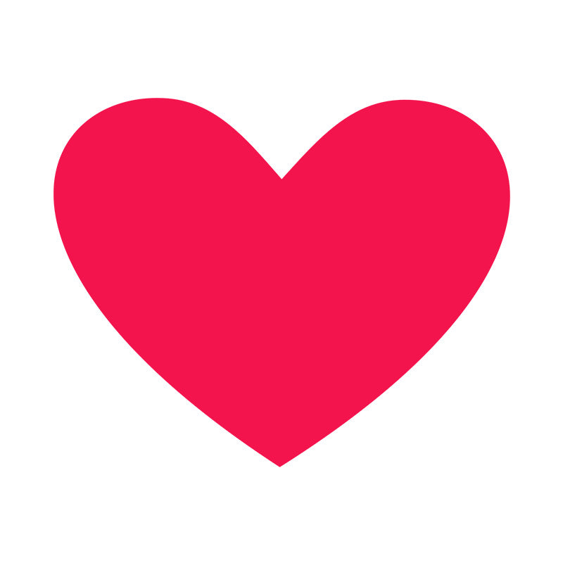 Amaranth Color Heart Vector Art