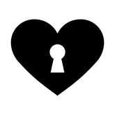 Gateway Lock Heart Silhouette Art