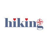 Lovely Hiking Title with Compass Vector Art