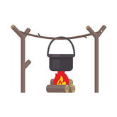 Backpacking Stove Hiking Food Cooking Vector Art