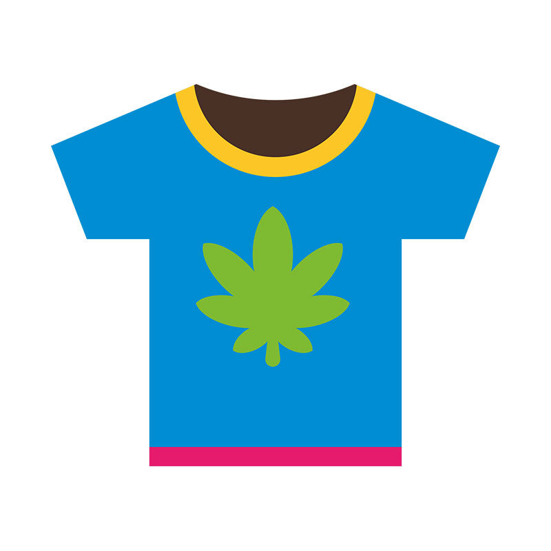 Cannabis Leaf Marijauna Weed Tees Vector Art