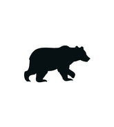 Monstrous Grizzly Bear Silhouette Art