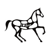 Trotting Horse Silhouette Art