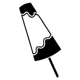 Milky Ice Cream Silhouette Art
