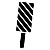 Squared Spiral Popsicle Ice Cream Silhouette Art