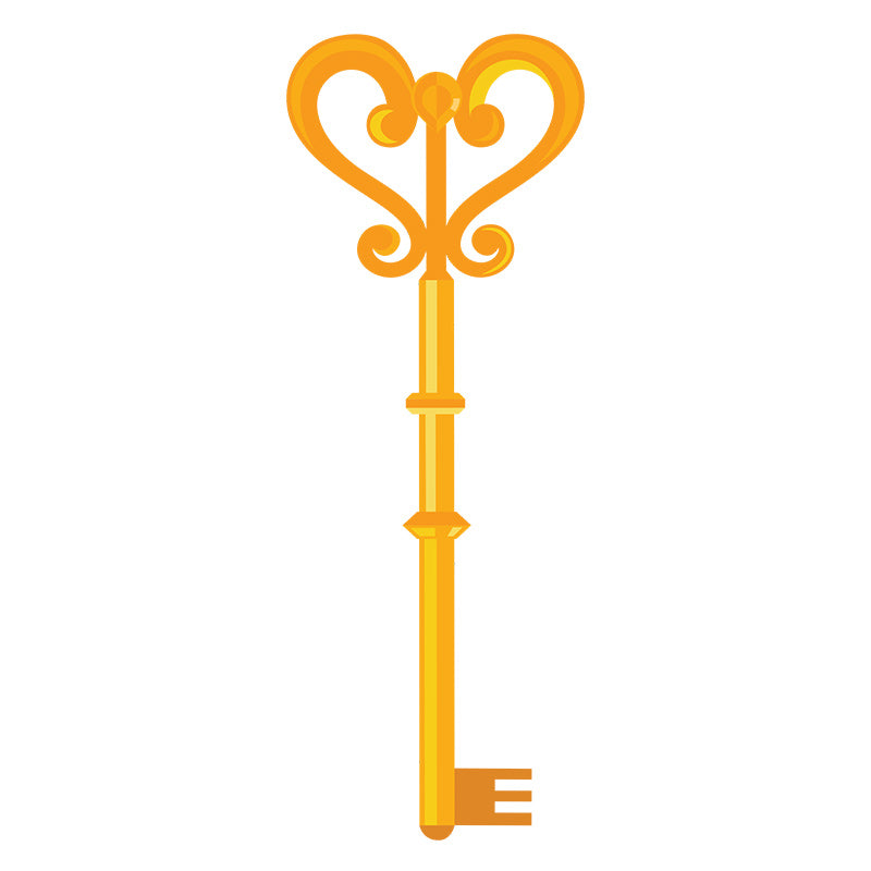 Charming Wardrobe Locker Key Vector Art