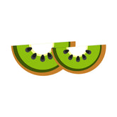 Flavorful Sliced Kiwi Fruit Vector Art