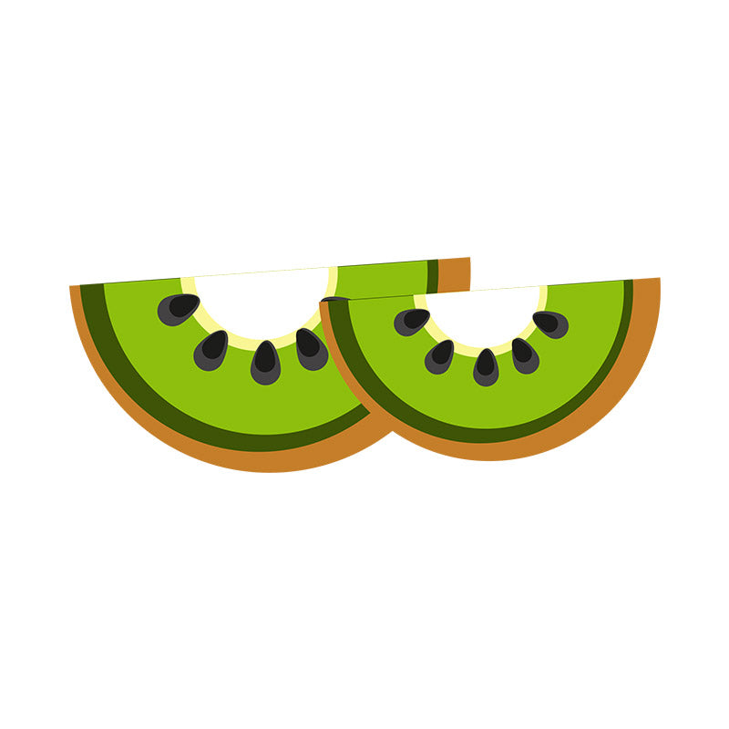 Flavorful Sliced Kiwi Fruit Vector Art