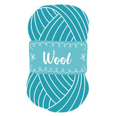 Blue Knitting Yarn Packed Wool Vector Art