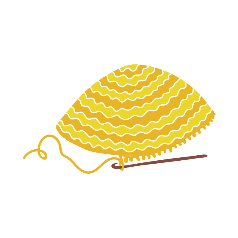 Warm Sweater Knitting with Knitter's Vector Art