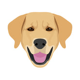 Labrador Face Vector Art