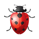 Alluring Seven-Spot Closed Wings Lady Bug Vector Art