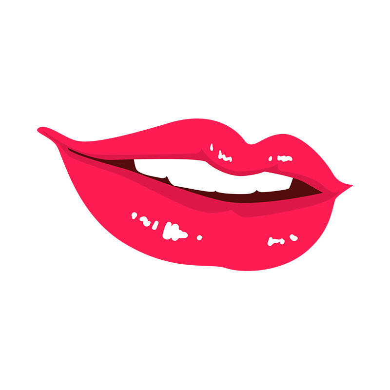 Baby Pink Color Enchanting Lips Vector Art