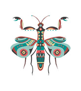 Giant African Devil Mantis Vector Art