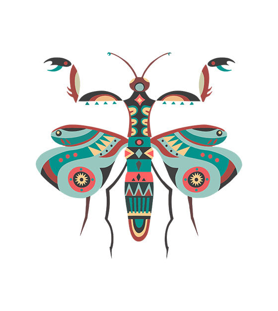 Giant African Devil Mantis Vector Art