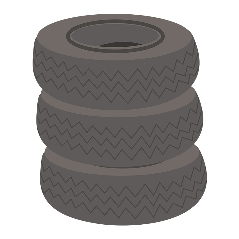 Classical Military Tyres Vector Art
