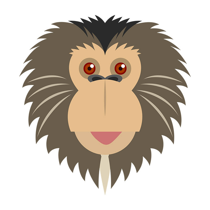 Monkey Face Vector Art