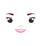 Beady Eyed and Pink Lipstick Mermaid Face Vector Art – Misc Vector