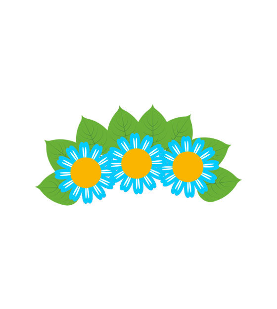 Cornflower Blue Mermaid Headband Vector Art