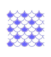 Purple Scale Mermaid Vector Art