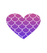 Heart Mermaid Scale Vector File
