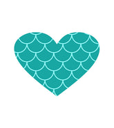 Heart Mermaid Scaled Vector Art