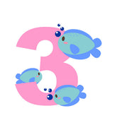 Mermaid Number 3 Vector Art