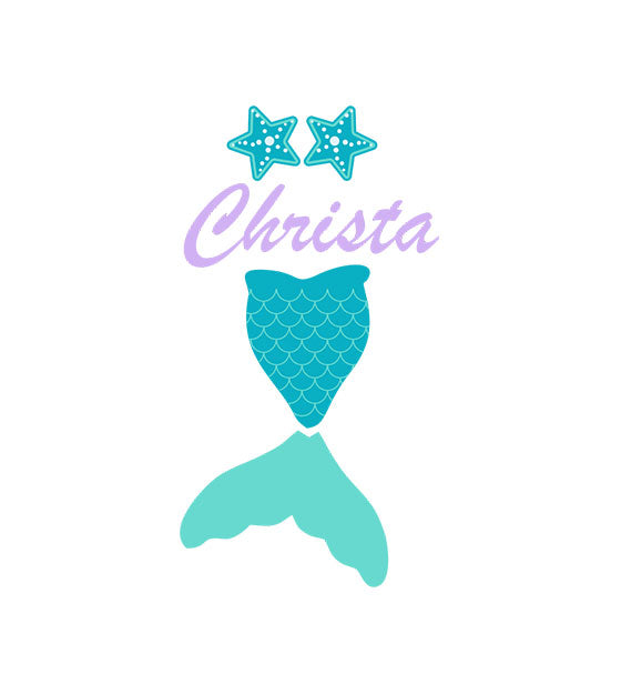 Christa Mint Green Shell Bra Mermaid Tail Vector Art