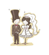 Bride and Groom Vector File