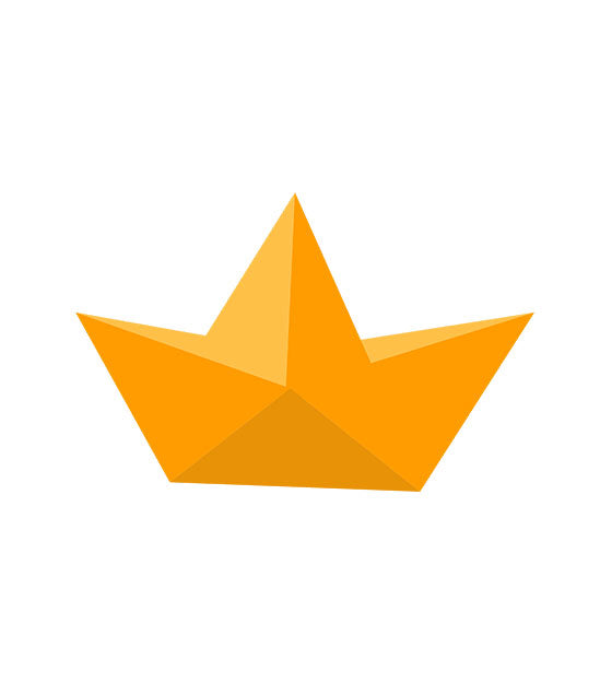 Origami Boat Vector Art