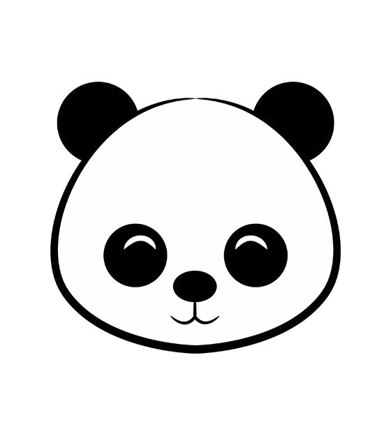 Panda Face Vector