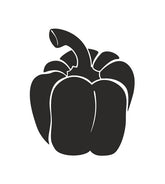 Bell Pepper Silhouette Art