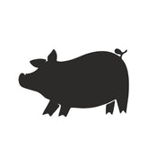 Pig Silhouette Art