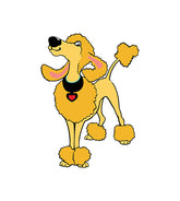 EPS SVG Yellow Poodle Dog